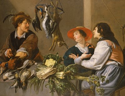 Venditori di selvaggina e verdure da Theodor Rombouts